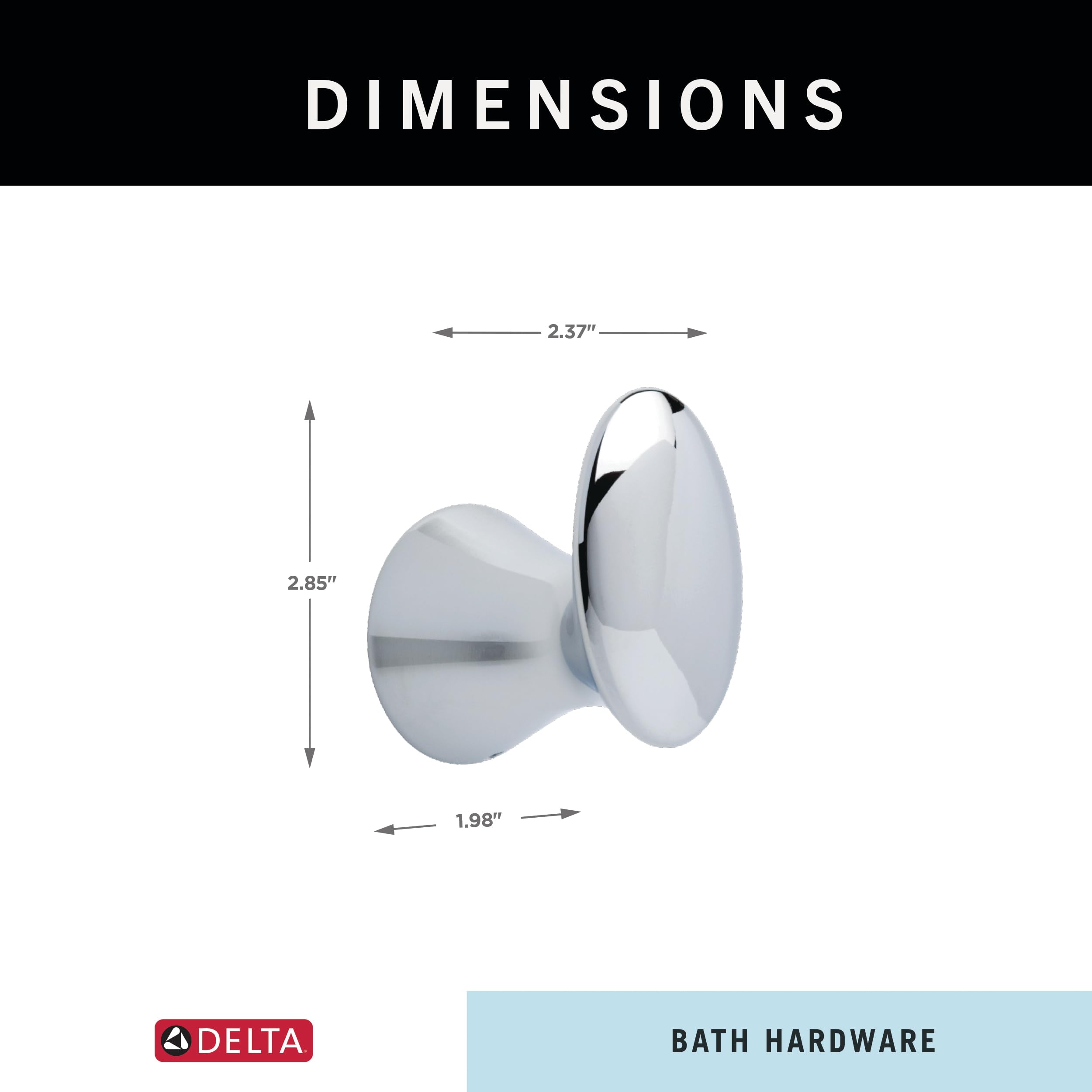 Amazon.com: Delta Single Towel Hook for Bathroom or Kitchen